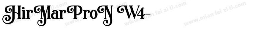 HirMarProN W4字体转换